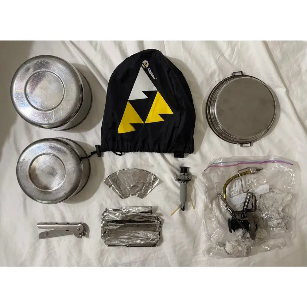 MSR Alpine Cook Set Mess Kit With Stove